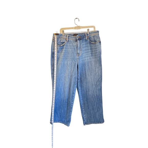 Talbots Women’s Jeans Size 16 Stovepipe Straight Leg Blue Denim Stretch - Picture 1 of 7